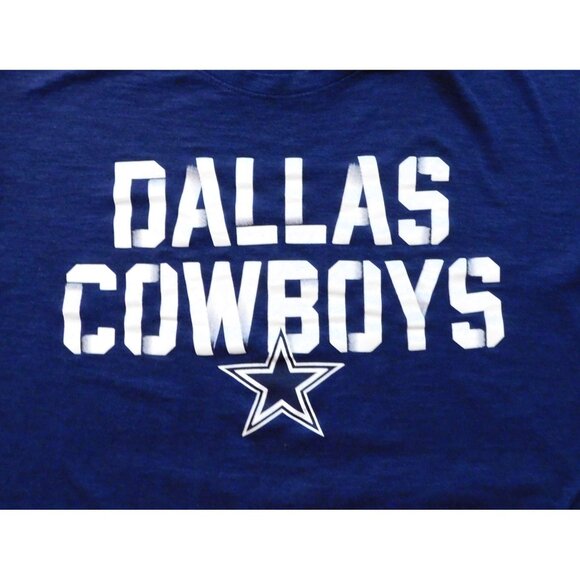 Dallas Cowboys Star Tee Shirt Mens Large Blue Graphic Crewneck Cotton Blend - Picture 3 of 6